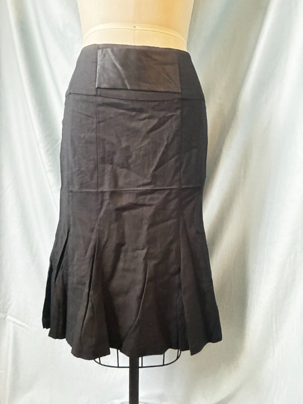 Wool Flare Pencil Skirt